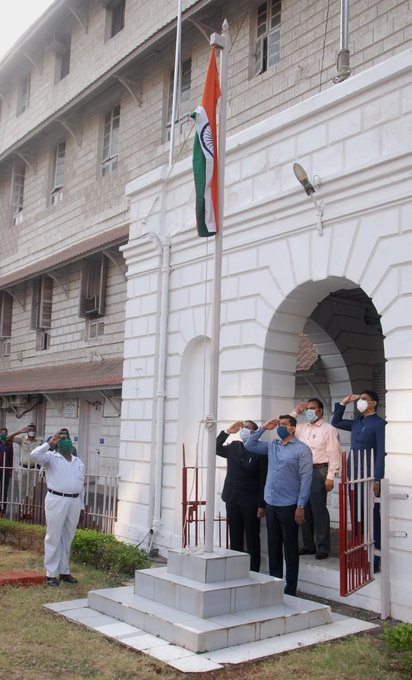 Flag Hoisting at Mumbai Collector’s Office